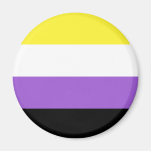 ノンバイナリーフラグLGBTマグネット マグネット