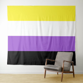 ノンバイナリーフラッグ エクストララージ LGBT タペストリー
