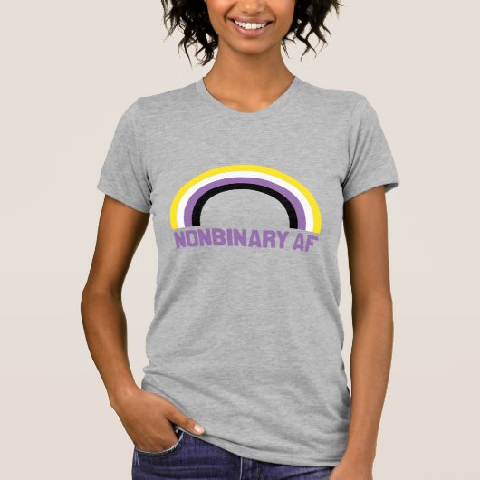 ノンバイナリー万歳 Tシャツ (正面)