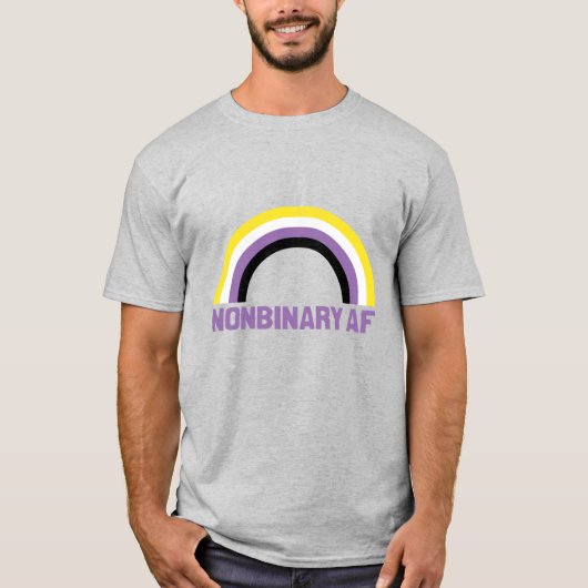 ノンバイナリー万歳 Tシャツ (正面)