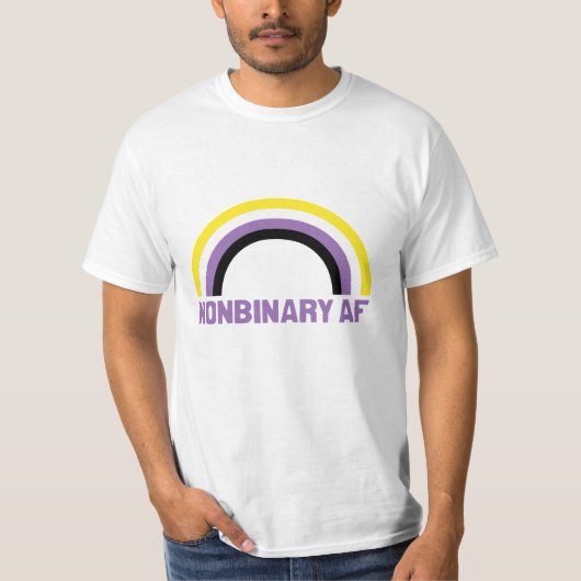 ノンバイナリー万歳 Tシャツ (正面)