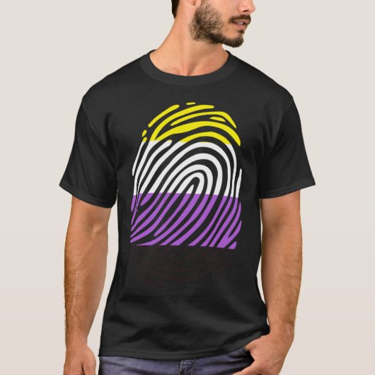 ノンバイナリー指紋 Tシャツ (正面)