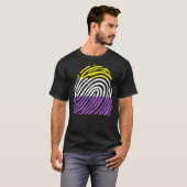 ノンバイナリー指紋 Tシャツ (正面フル)