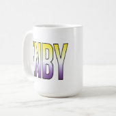 ノンバイナリー コーヒーマグカップ (正面左)
