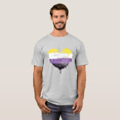 ノンバイナリー ハート Tシャツ (正面フル)