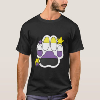 ノンバイナリー ファーリーパウ LGBT月間 ゲイライツ プライド Tシャツ