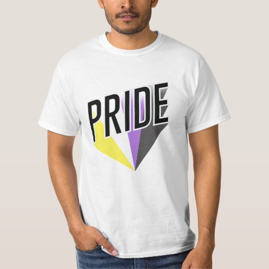 ノンバイナリー プライド バースト Tシャツ (正面)