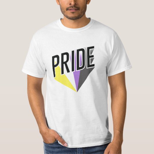 ノンバイナリー プライド バースト Tシャツ (正面)
