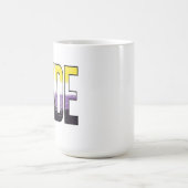 ノンバイナリー・プライド ワード コーヒーマグカップ (中央)
