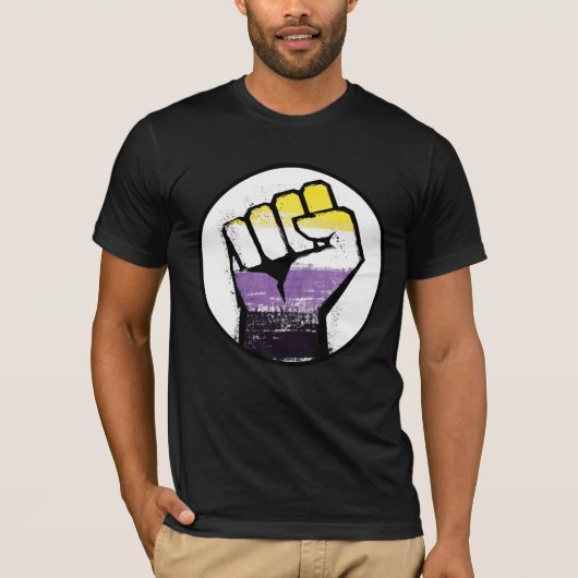 ノンバイナリー・プライドTシャツ Tシャツ (正面)
