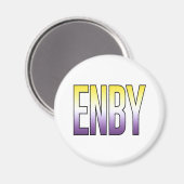 ノンバイナリー - ENBY マグネット (正面/裏面)