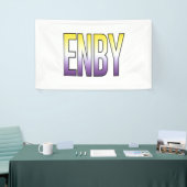ノンバイナリー - ENBY 横断幕 (トレードショー)
