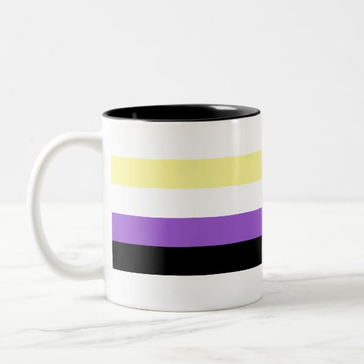 ノンバイナリー Pride ツートーンマグカップ (左)