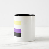 ノンバイナリー Pride ツートーンマグカップ (中央)
