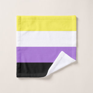 ノンバイナリー Pride フラッグ ウォッシュタオル