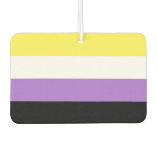 ノンバイナリー Pride フラッグ カーエアーフレッシュナー