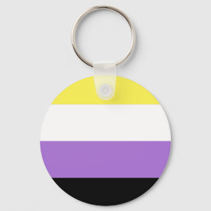 ノンバイナリー Pride フラッグ キーホルダー