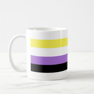 ノンバイナリー Pride フラッグ コーヒーマグカップ