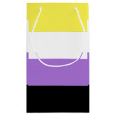 ノンバイナリー Pride フラッグ スモールペーパーバッグ (裏面)