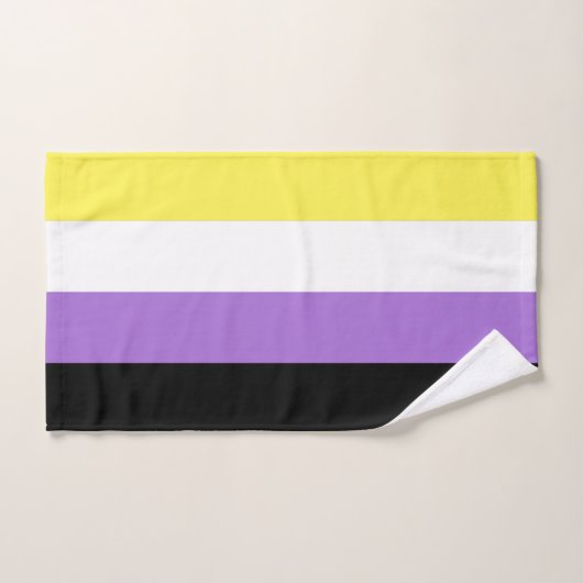 ノンバイナリー Pride フラッグ ハンドタオル (ハンドタオル)