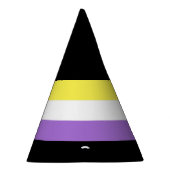 ノンバイナリー Pride フラッグ パーティーハット (右)