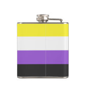 ノンバイナリー Pride フラッグ フラスク (裏面)