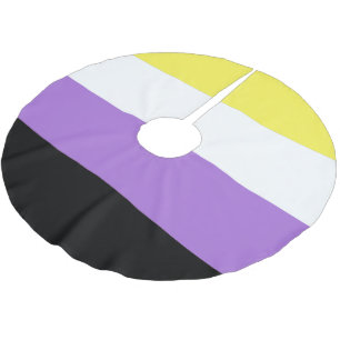 ノンバイナリー Pride フラッグ ブラッシュドポリエステルツリースカート