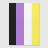 ノンバイナリー Pride フラッグ マグネット招待状 (正面)