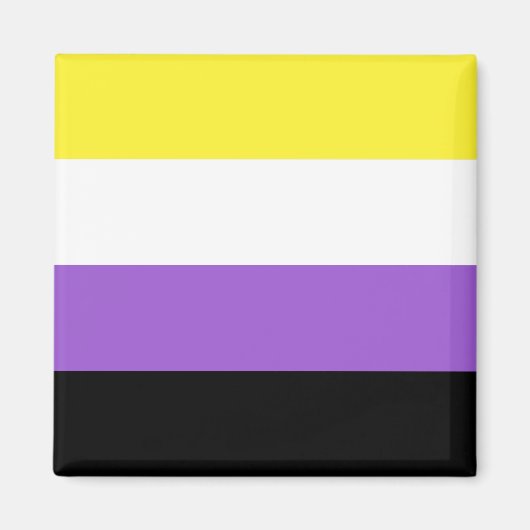 ノンバイナリー Pride フラッグ マグネット (正面)