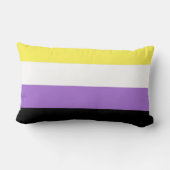 ノンバイナリー Pride フラッグ ランバークッション (裏面)