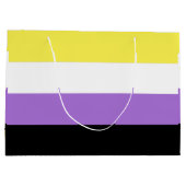 ノンバイナリー Pride フラッグ ラージペーパーバッグ (裏面)