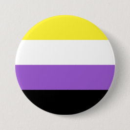 ノンバイナリー Pride フラッグ 缶バッジ