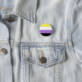 ノンバイナリー Pride フラッグ 缶バッジ (インサイチュ)