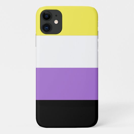 ノンバイナリー Pride フラッグ Case-Mate iPhoneケース (裏面)