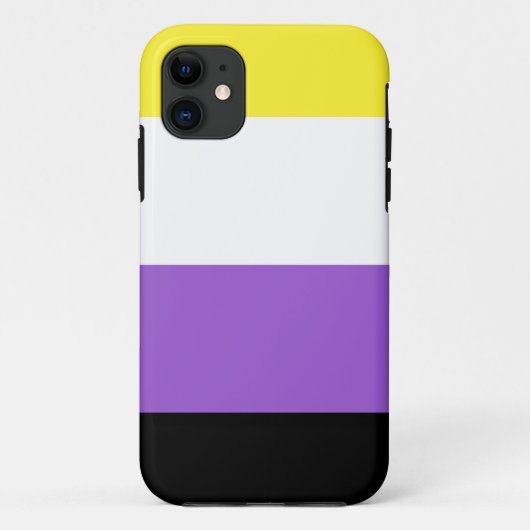 ノンバイナリー Pride フラッグ Case-Mate iPhoneケース (裏面)
