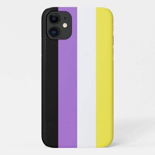ノンバイナリー Pride フラッグ Case-Mate iPhoneケース (裏面)