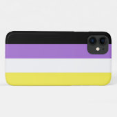 ノンバイナリー Pride フラッグ Case-Mate iPhoneケース (裏面(横))
