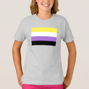 ノンバイナリー Pride フラッグ Tシャツ