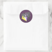 ノンバイナリー Pride ラウンドシール (バッグ)