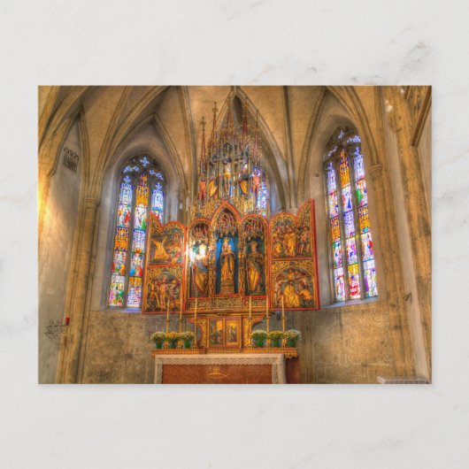 ノンバーグアブビーステンドグラス ポストカード (正面)