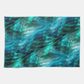 ノンパレイルケッピーティール(緑がかった色): キッチンタオル (横)