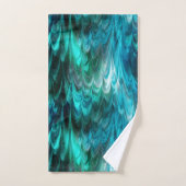 ノンパレイルケッピーティール(緑がかった色): バスタオルセット (ハンドタオル)