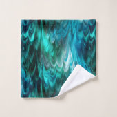 ノンパレイルケッピーティール(緑がかった色): バスタオルセット (ウォッシュタオル)