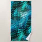 ノンパレイルケッピーティール（緑がかった色）: ビーチタオル (正面)