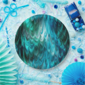 ノンパレイルケッピーティール（緑がかった色）: ペーパープレート (パーティー)