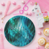 ノンパレイルケッピーティール（緑がかった色）: ペーパープレート (パーティー)