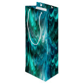 ノンパレイルケッピーティール（緑がかった色）: ワインギフトバッグ (裏面アングル)