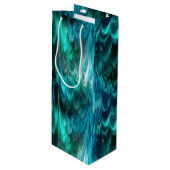 ノンパレイルケッピーティール（緑がかった色）: ワインギフトバッグ (正面アングル)