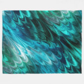 ノンパレル・ケルピー – marbled grees : フリースブランケット (正面(横))