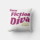 ノンフィクションDiva Sassy作家デザインロゴアート クッション (正面)